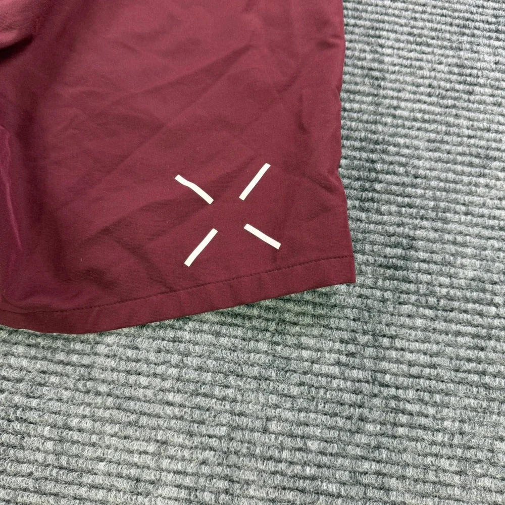 Ten Thousand Interval Shorts Mens 28 Burgundy Maroon 7